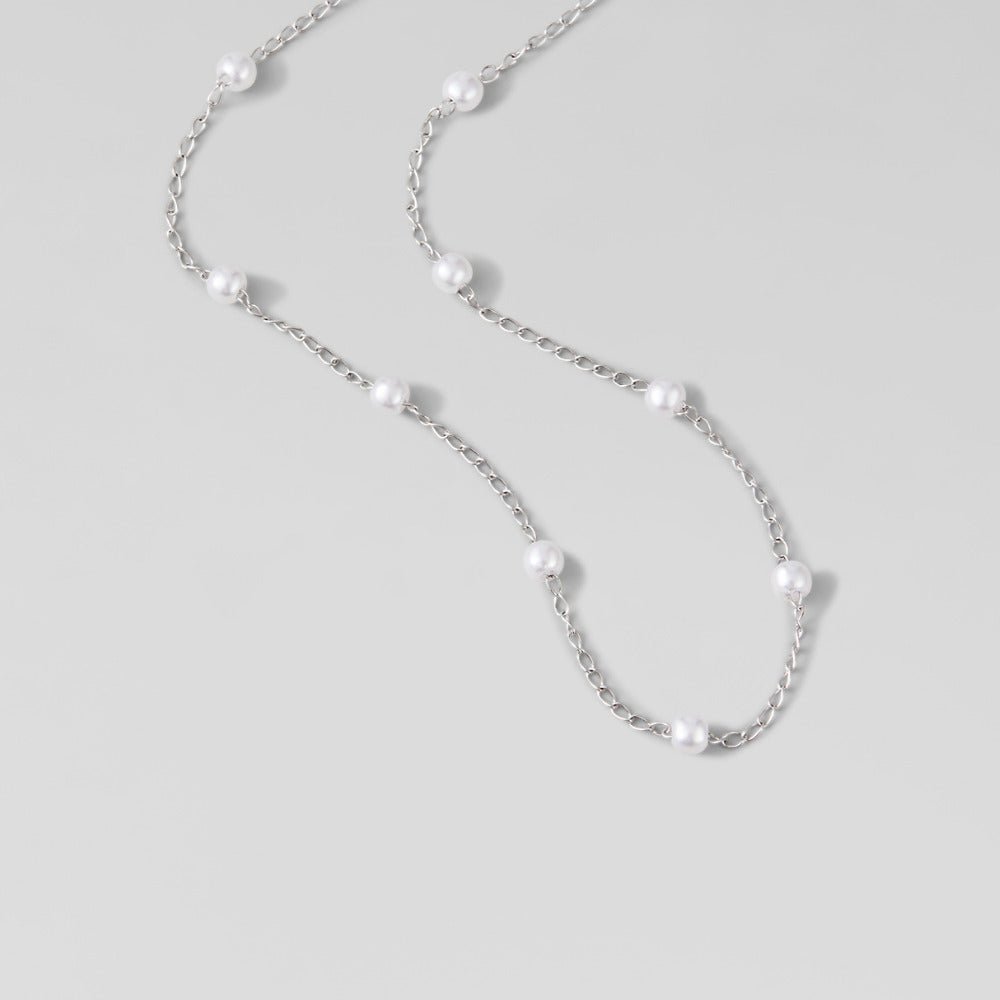 Nura Pearl Silver-Tone Necklace