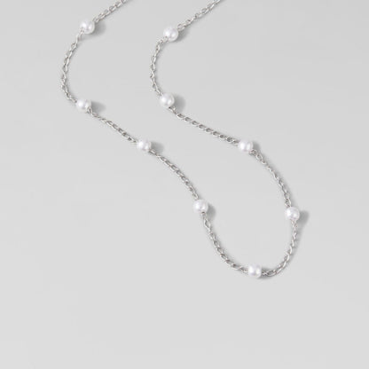 Nura Pearl Silver-Tone Necklace