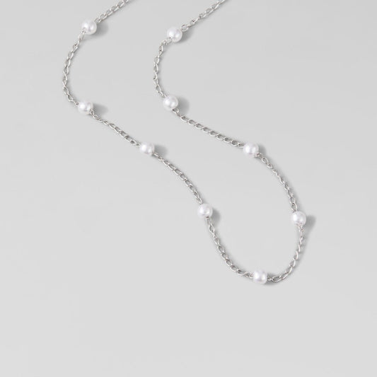 Nura Pearl Silver-Tone Necklace