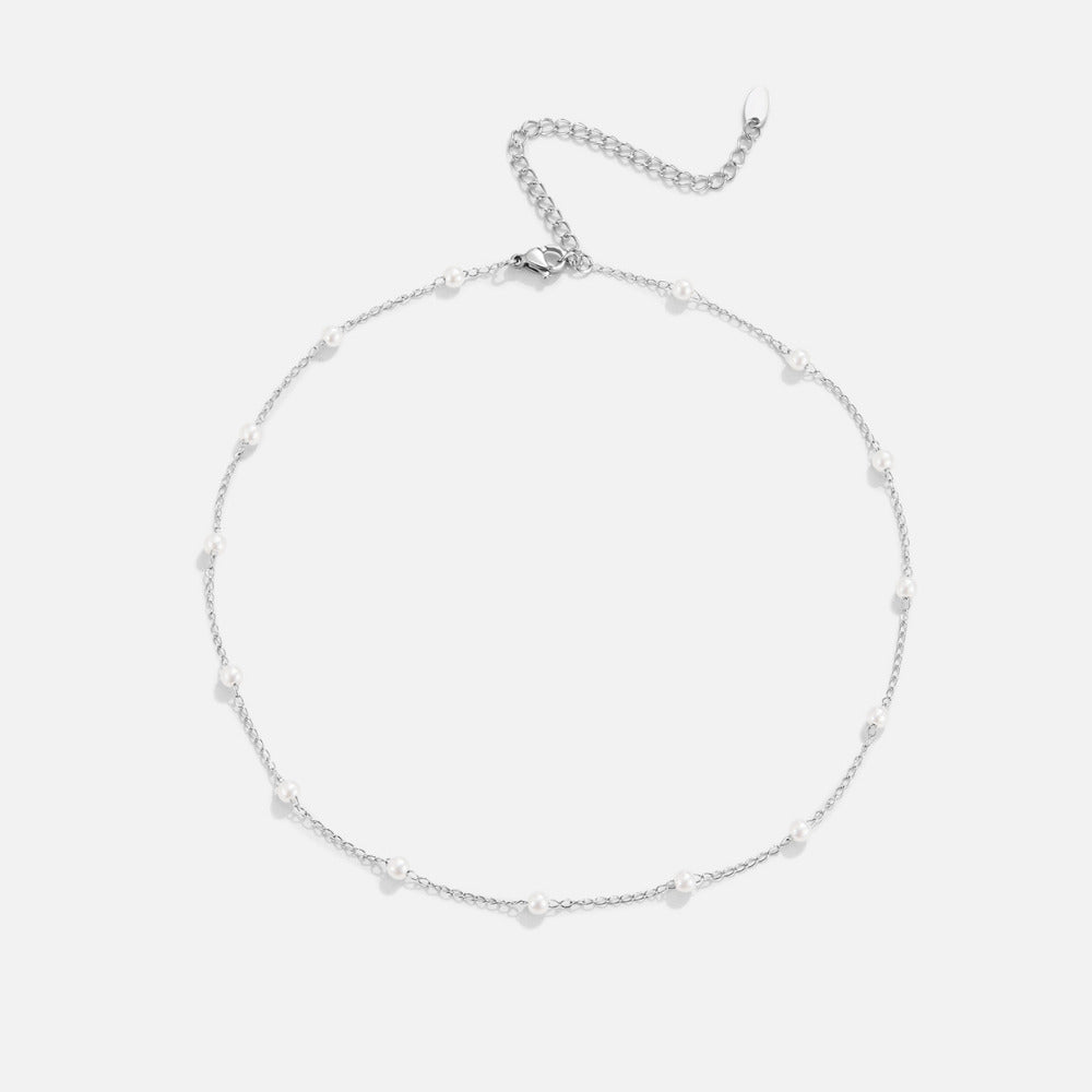 Nura Pearl Silver-Tone Necklace
