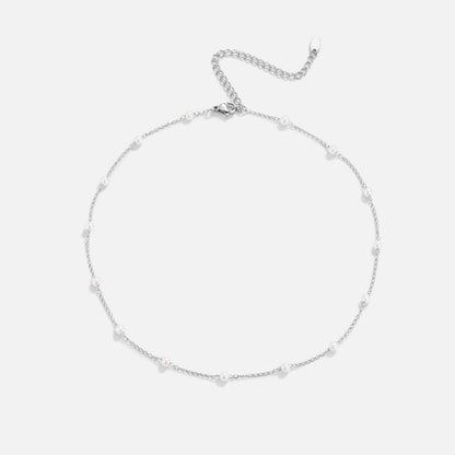 Nura Pearl Silver-Tone Necklace
