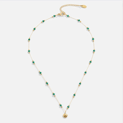 Ocean Lover Shell and Bead Necklace Set