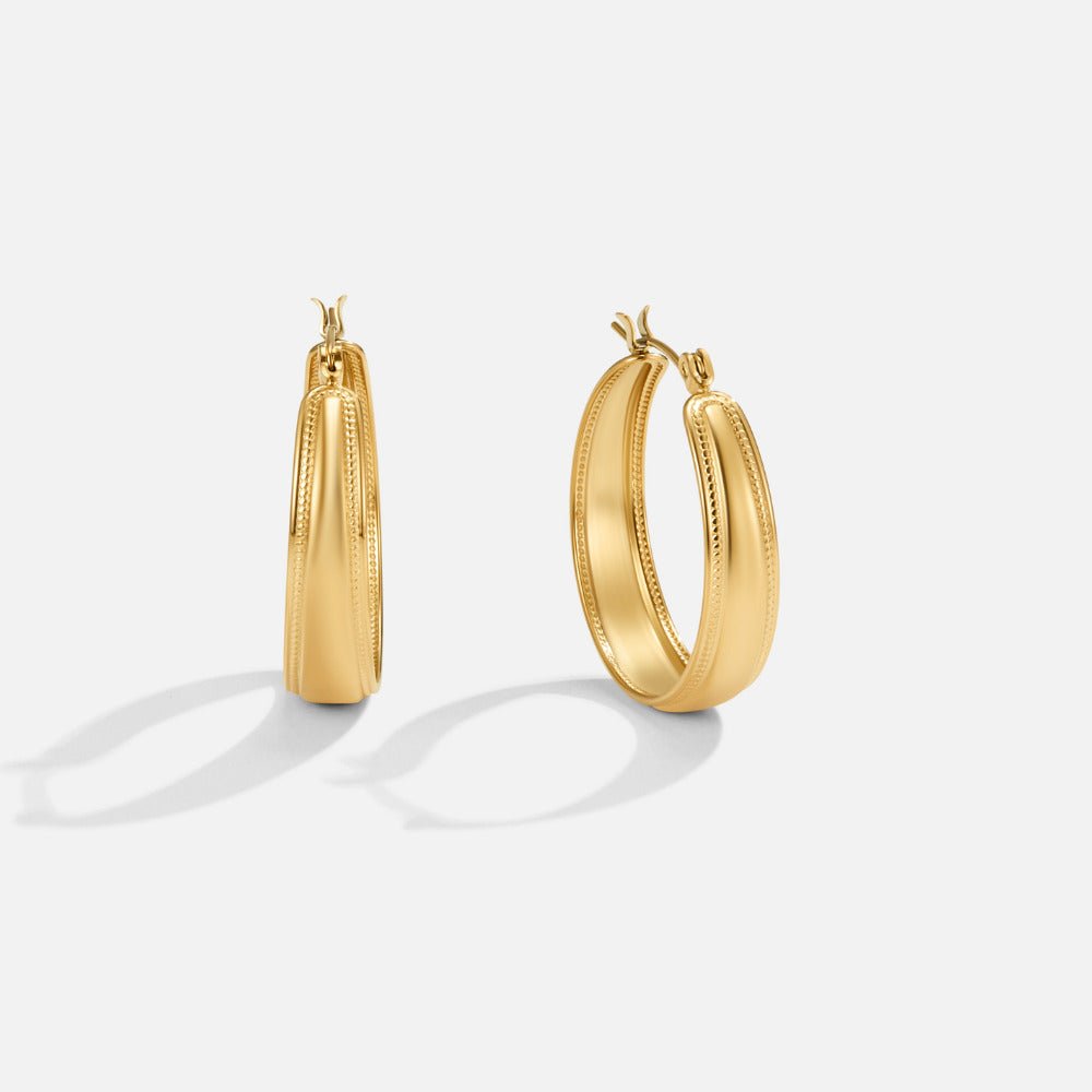 Orelia Gold-Tone Hoops