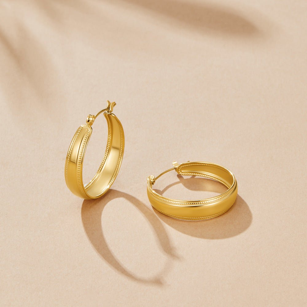 Orelia Gold-Tone Hoops