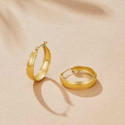 Orelia Gold-Tone Hoops
