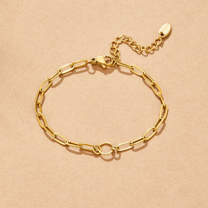 Pia Chain Link Charm Bracelet Set