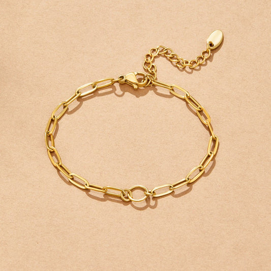 Pia Chain Link Charm Bracelet Set