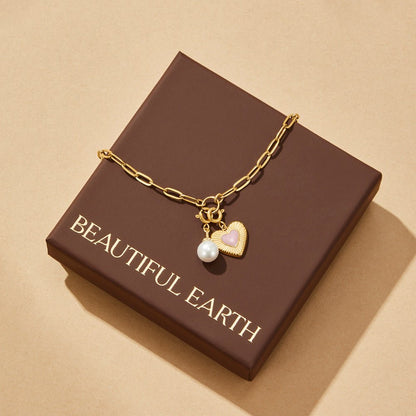 Pia Chain Link Charm Bracelet Set
