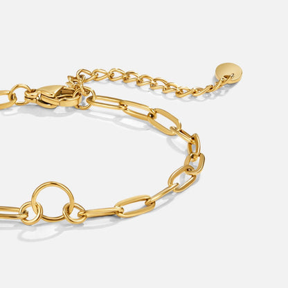 Pia Chain Link Charm Bracelet Set