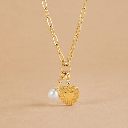 Pia Chain Link Charm Necklace Set