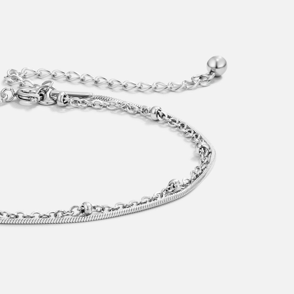 Pia Silver-Tone Layered Bracelet