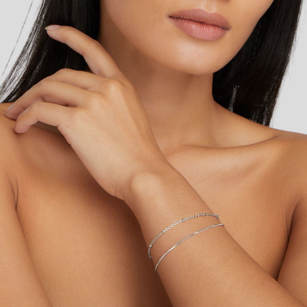 Pia Silver-Tone Layered Bracelet