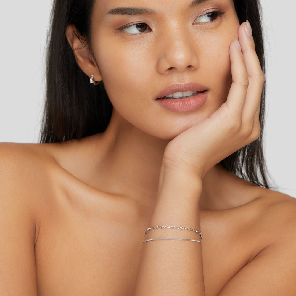 Pia Silver-Tone Layered Bracelet