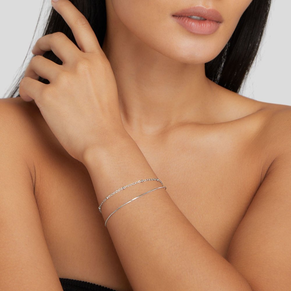 Pia Silver-Tone Layered Bracelet
