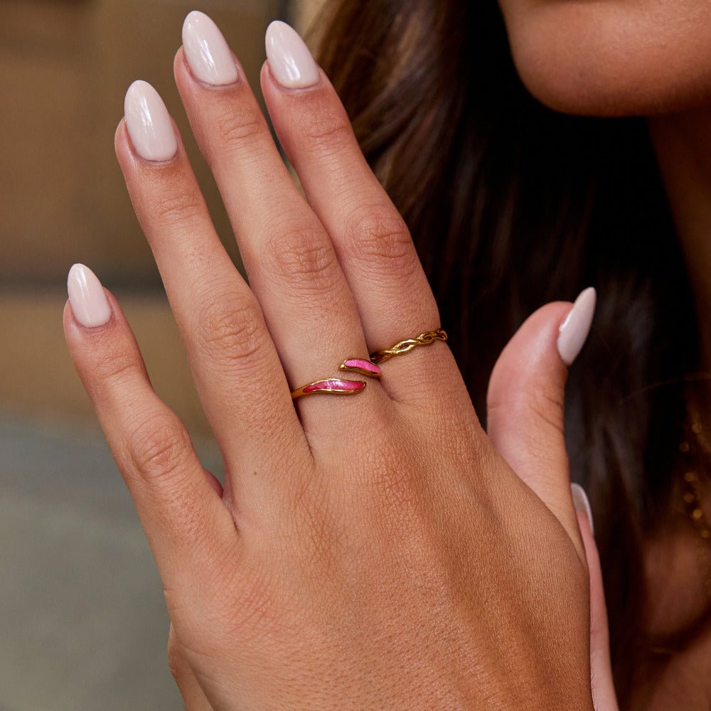 Blush Pink Wrap Ring