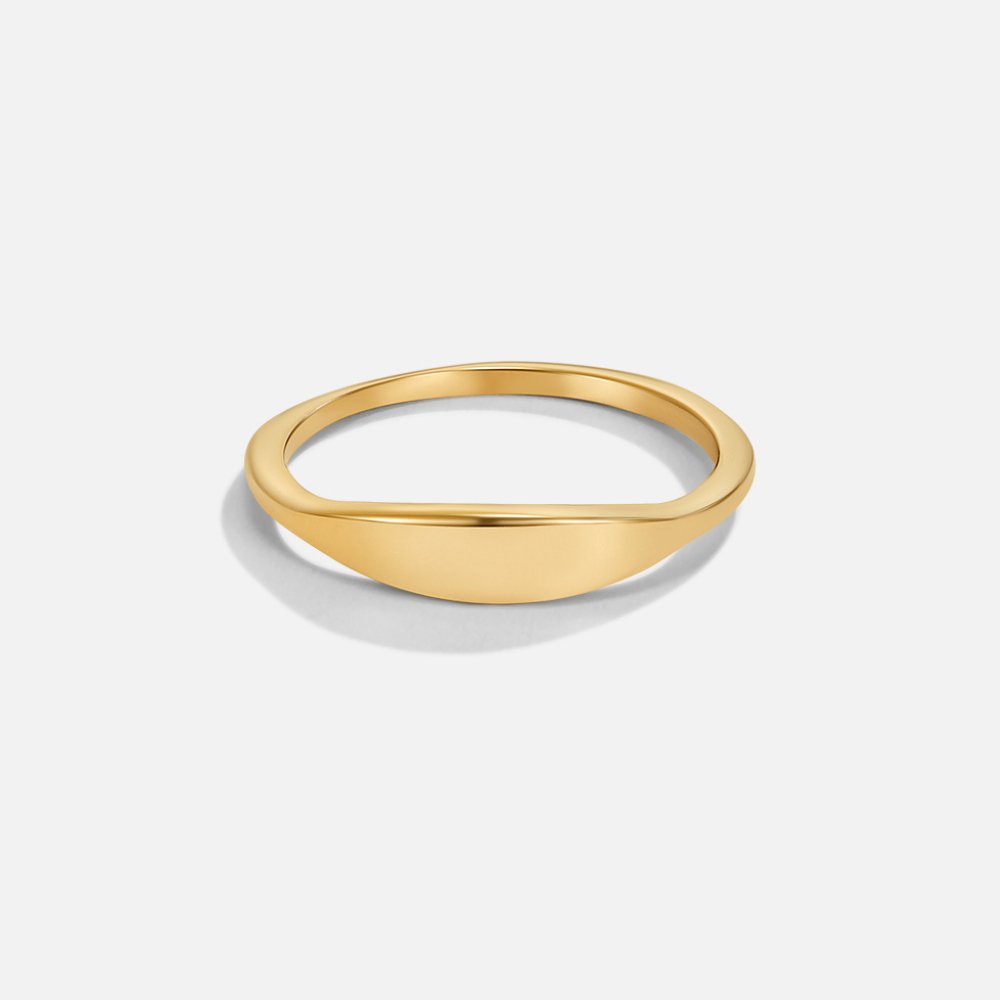 Pipa Signet Gold-Tone Ring