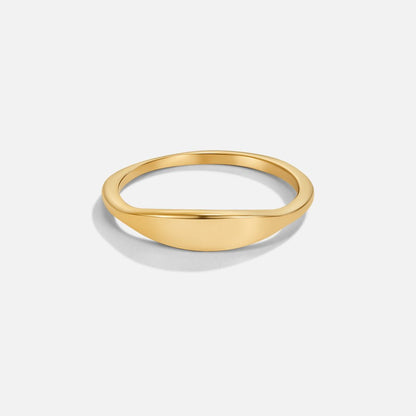 Pipa Signet Gold-Tone Ring