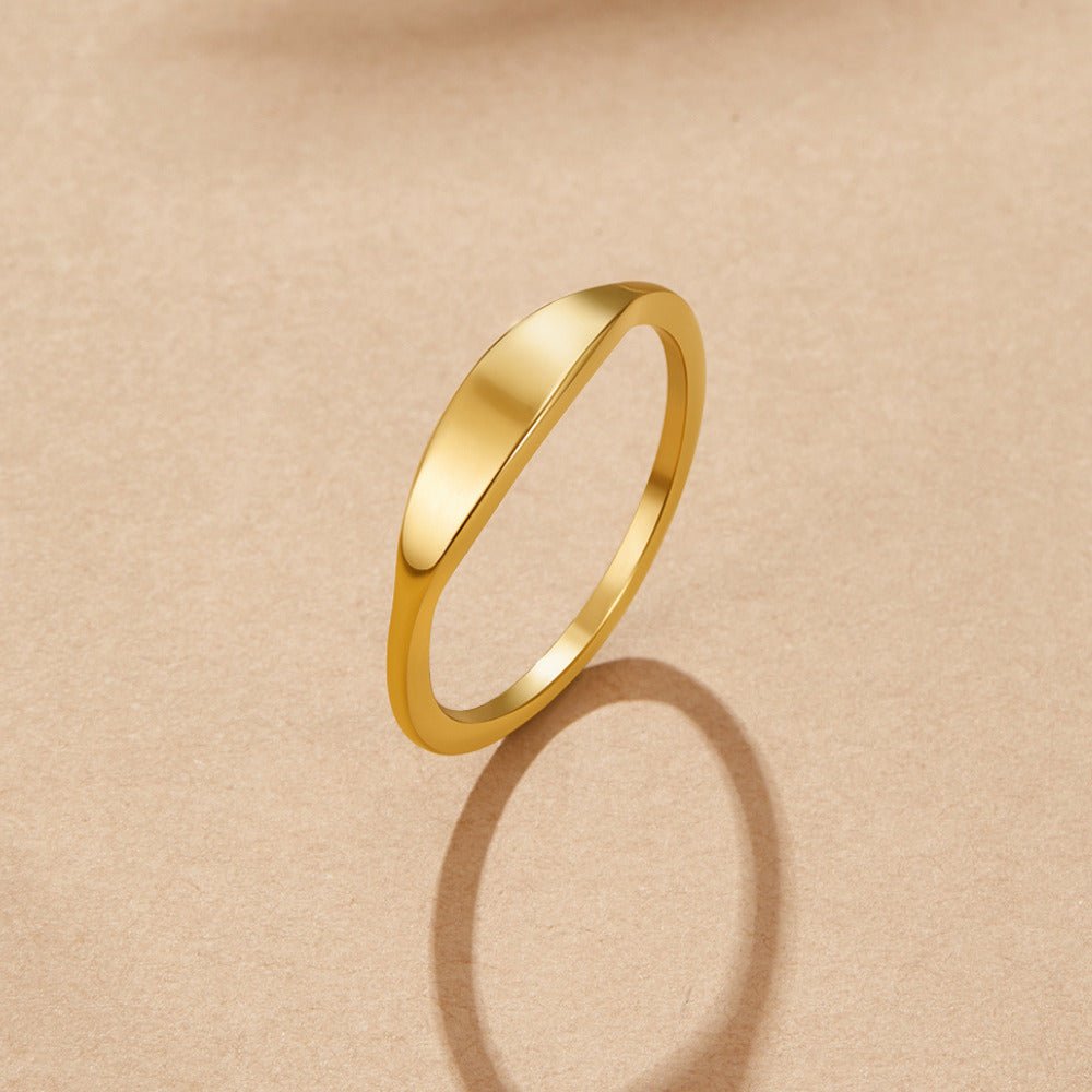 Pipa Signet Gold-Tone Ring