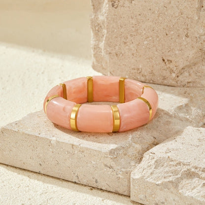 Priya Blush Pink Stretch Bracelet