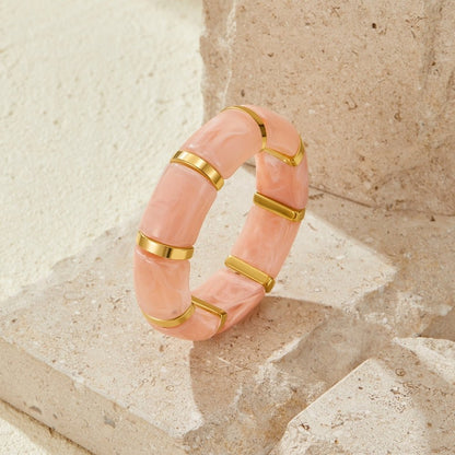 Priya Blush Pink Stretch Bracelet