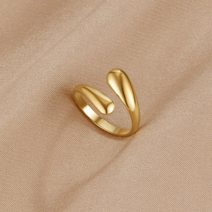 Raven Gold-Tone Wrap Ring