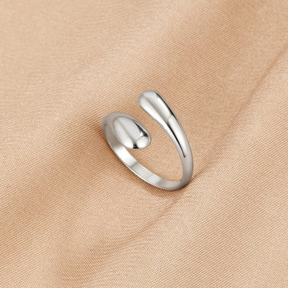 Raven Silver-Tone Wrap Ring
