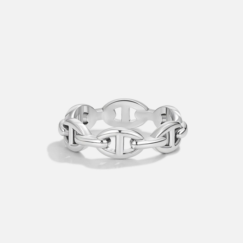Raya Silver-Tone Chain Ring