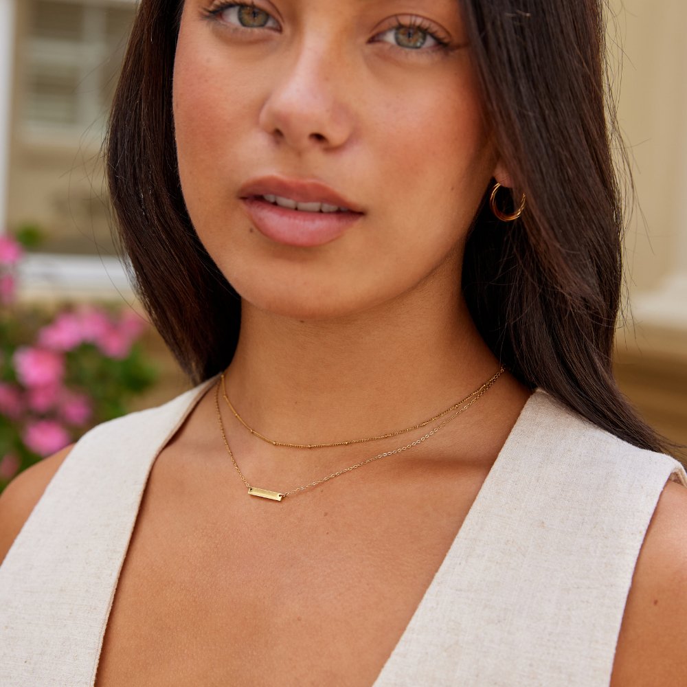 Rina Gold-Tone Bar Necklace