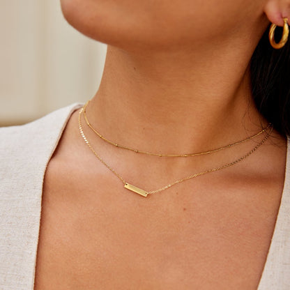 Rina Gold-Tone Bar Necklace