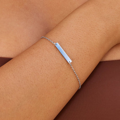 Rina Silver-Tone Bar Bracelet