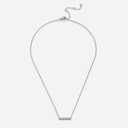Rina Silver-Tone Bar Necklace