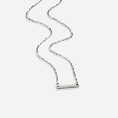 Rina Silver-Tone Bar Necklace