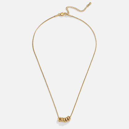 Rings of Happiness Gold-Tone Necklace
