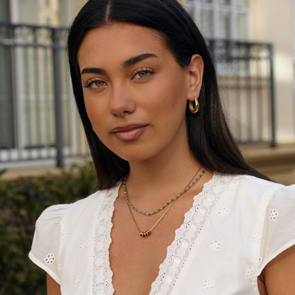 Rings of Happiness Gold-Tone Necklace
