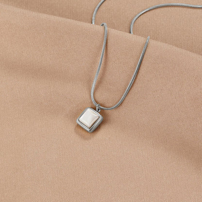 Riva Moonstone-Effect Pendant Necklace