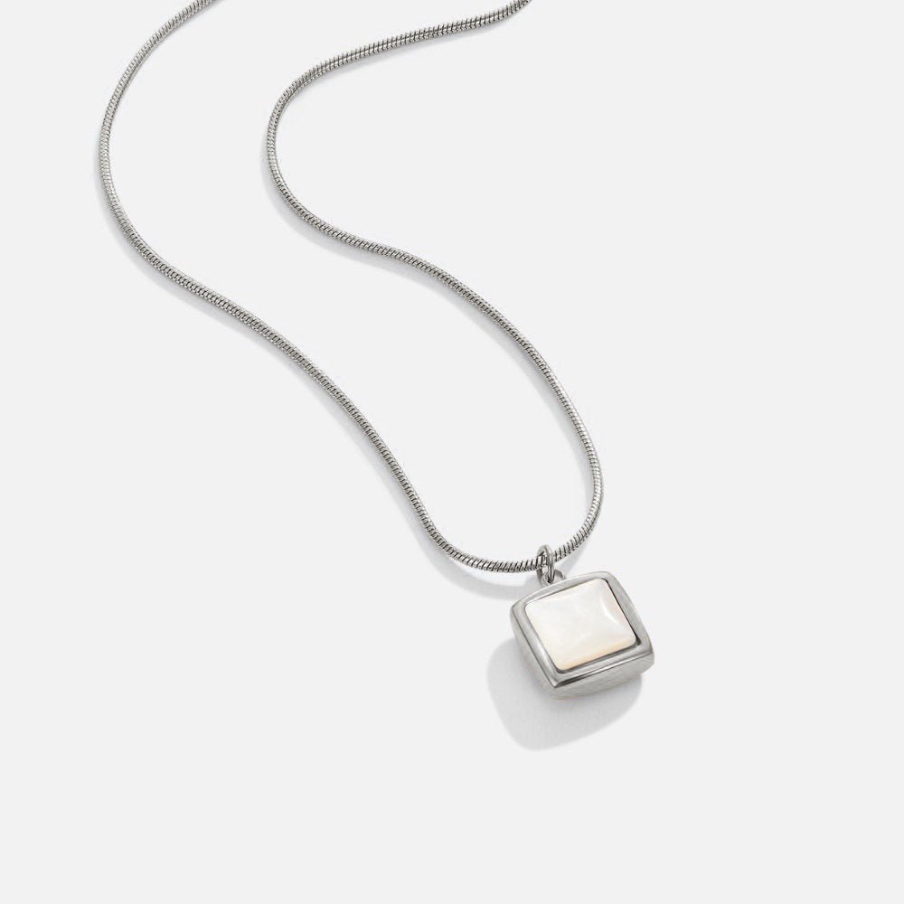 Riva Moonstone-Effect Pendant Necklace