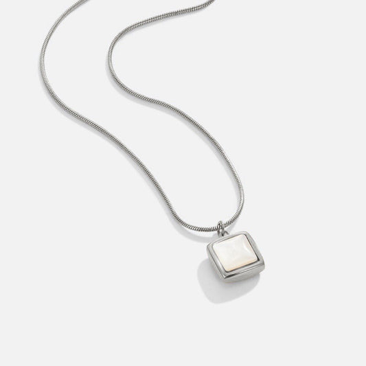 Riva Moonstone-Effect Pendant Necklace