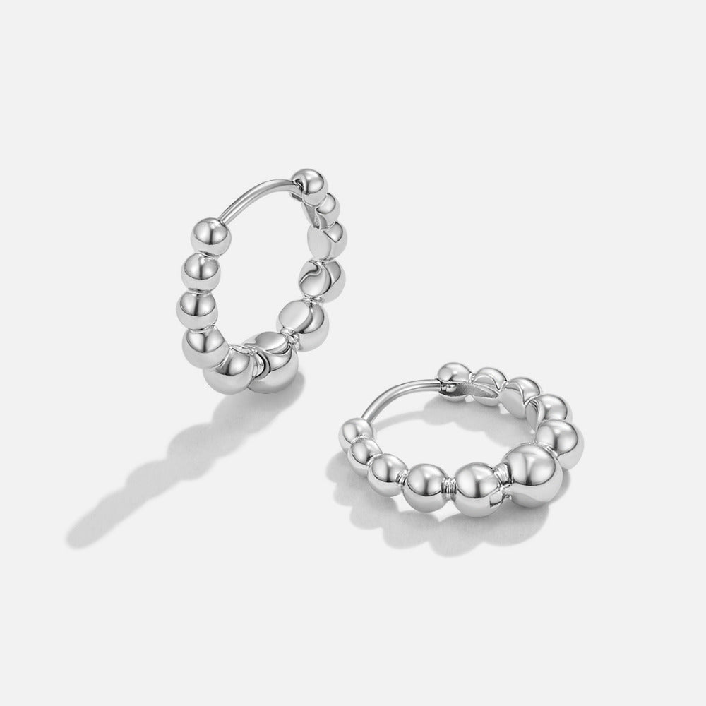 Roma Silver-Tone Hoops