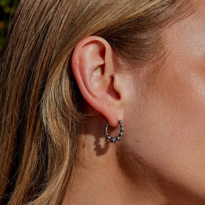Roma Silver-Tone Hoops