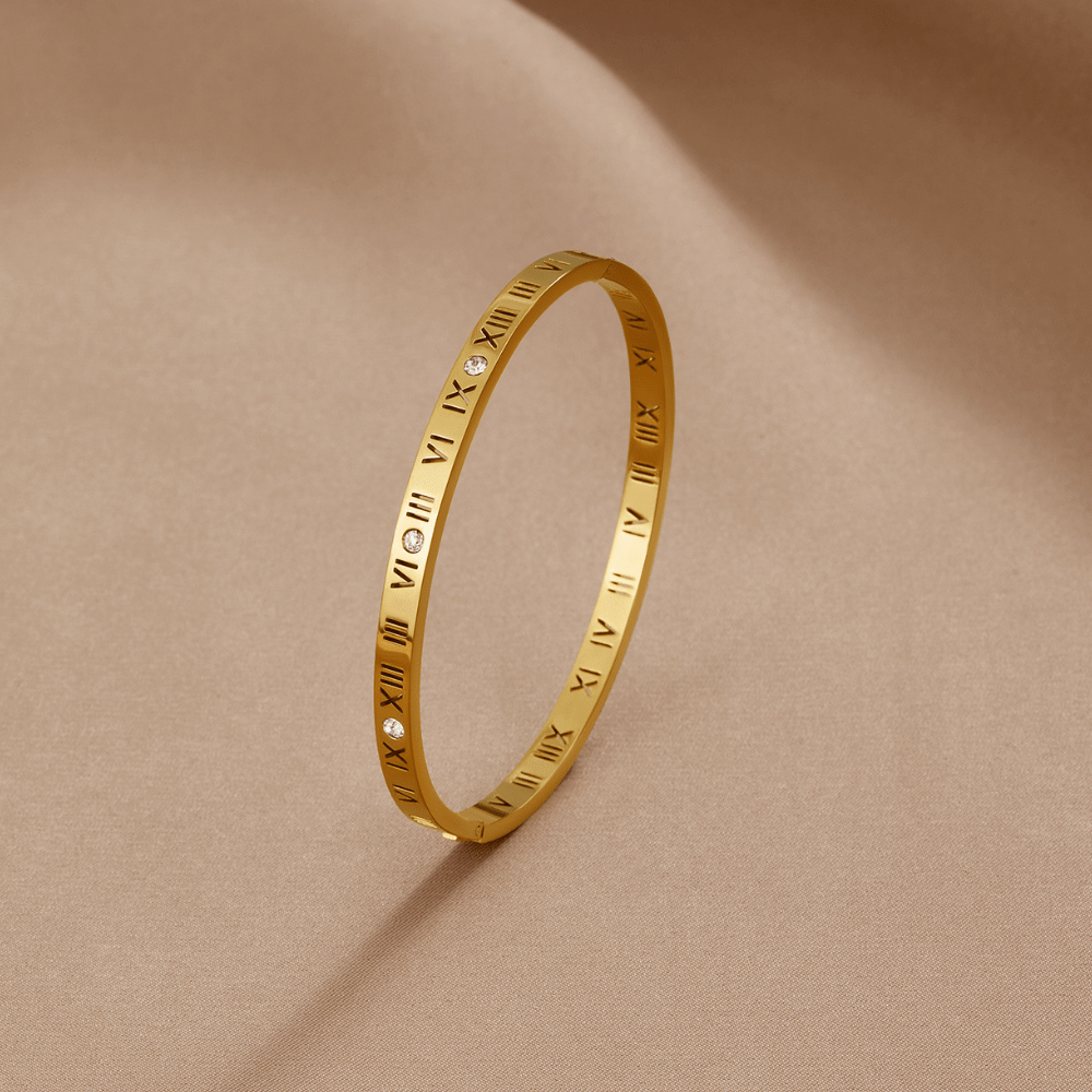 Roman Gold-Tone Bangle