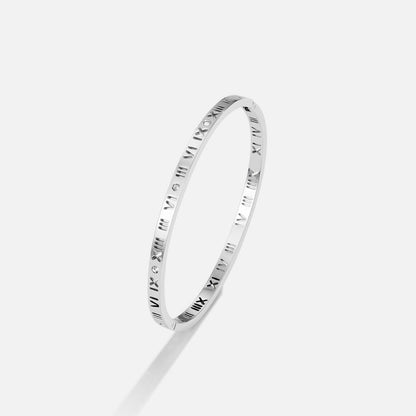Roman Silver-Tone Bangle