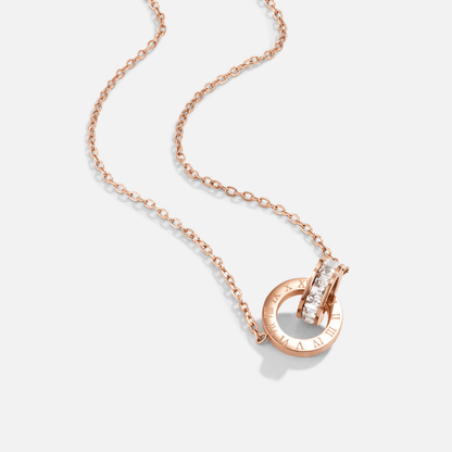 Rose Gold-Tone Infinity Necklace
