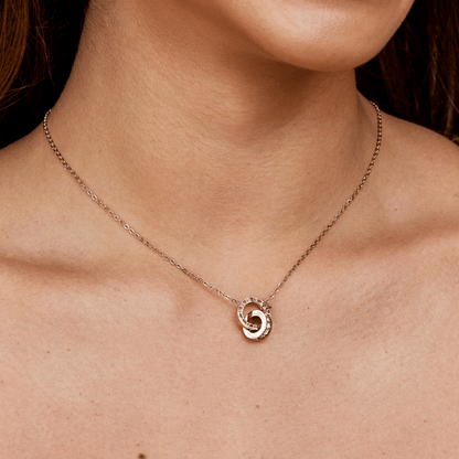 Rose Gold-Tone Infinity Necklace