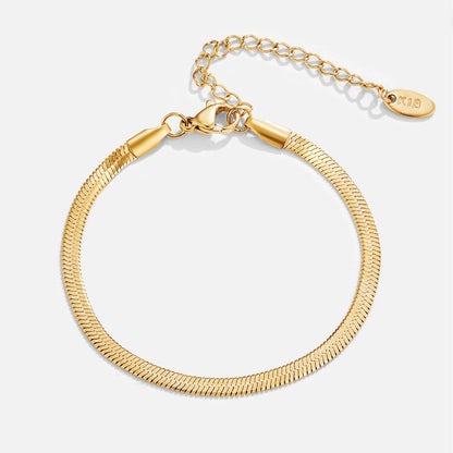 Sarya Gold-Tone Snake Chain Bracelet