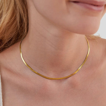 Sarya Snake Chain Gold-Tone Necklace