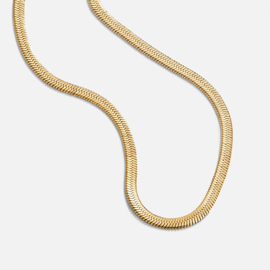 Sarya Snake Chain Gold-Tone Necklace