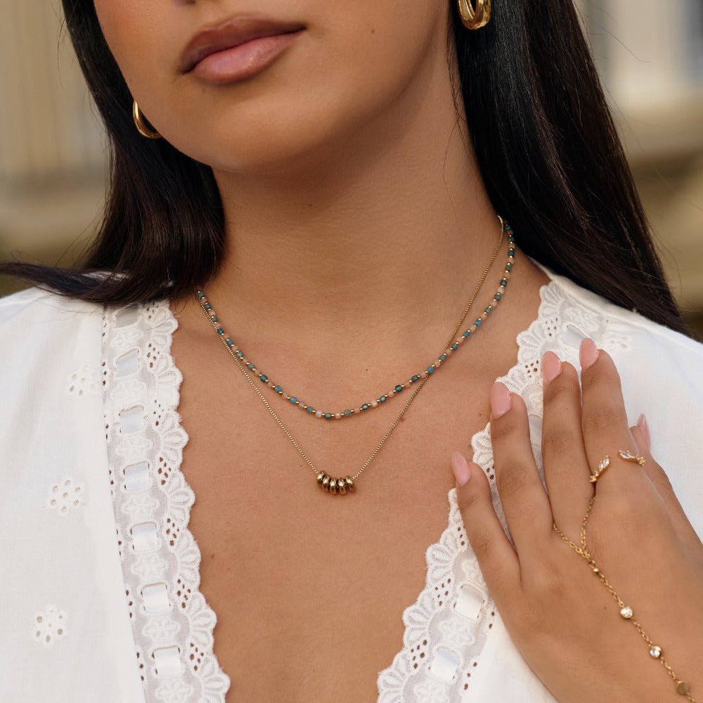 Alashan Blue Bead Necklace