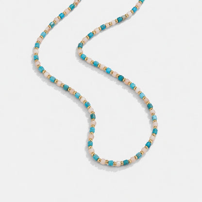 Alashan Blue Bead Necklace