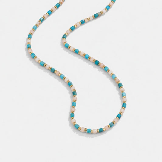Alashan Blue Bead Necklace