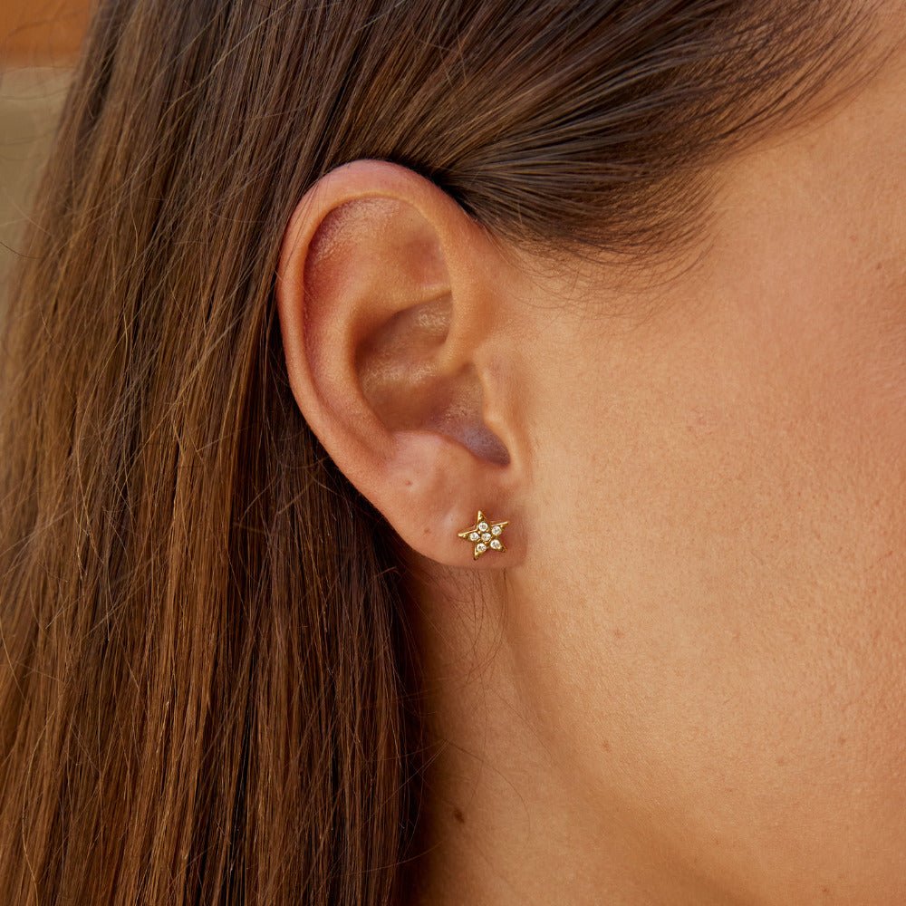 Shooting Star Stud Earrings